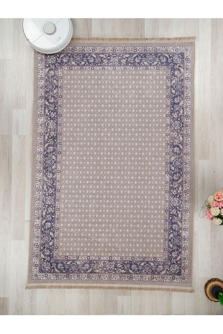 Dijital Baskılı Yıkanabilir Kaymaz Taban Salon Ve Oturma Odası Halısı 6108h 001