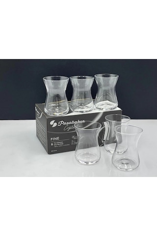 Paşabahçe 22715 El İmalatı Crystallin Fine Çay Bardağı 120 Cc 6'lı Şeffaf