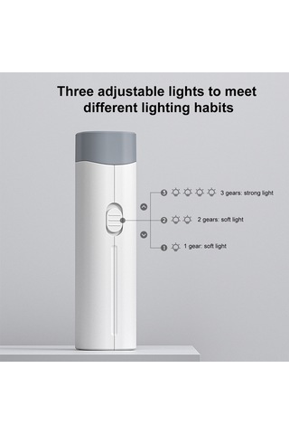 Springsun Beyaz 800mah Çok Fonksiyonlu Öğrenci Lambası - Göz Koruyucu, Powerbank, Gece Lambası, Okuma Yazma İçin Masaüstü Taşınabilir Işık Diğer