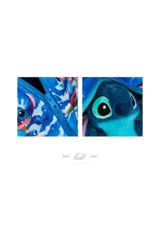 Fermuarlı Stitch Peluş Oyuncak 20cm Stich İthal Tüylü Peluş Ayı Uyku Arkadaş Çok Renkli
