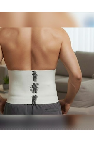 Xxl Beden Unisex Yün Korse- Sıcak Tutar - Bel  Fıtık Bel Kuşağı, Giydirmeli Yün Bel Korsesi XXL
