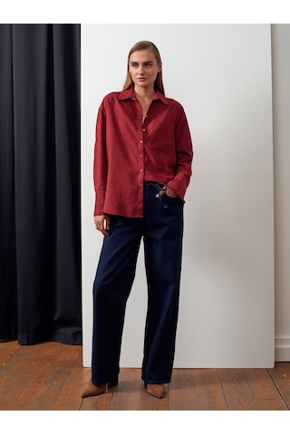 Dilvin 72058 Beli Lastikli Denim Pantolon-lacivert Lacivert