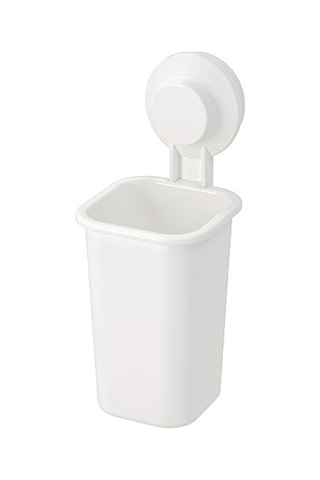 Ikea Tısken Vantuzlu Diş Fırçası Tutacağı, Beyaz Açık Bej