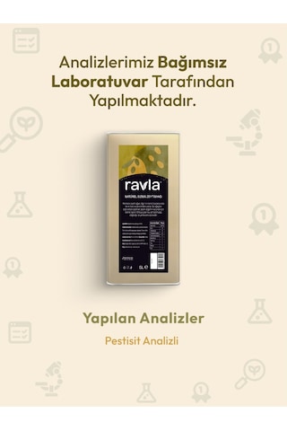 Ravla Naturel Sızma Zeytinyağı - Sofralık 5l