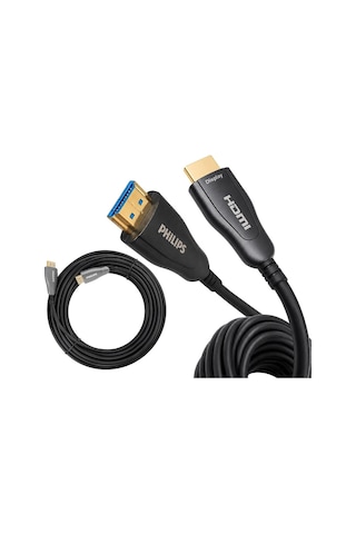 Xtechnx Xtechn742249 Philips Swr3019w/93 45 Metre 4k 60hz Aoc Fiber Optik Hdmı Kablo Çinko Alaşım Gövde Kod:37696