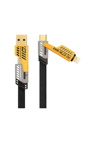 Hepsi 65w 4'ü 1 Arada Çoklu Şarj Kablosu Usb-c Usb-a Lightning Veri Ve Şarj Desteği Yeni Nesil Najmaddin Diğer