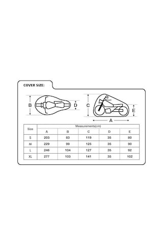 Oxford Motosiklet Protex Indoor Premium Stretch-fit Kilif Iç Mekan Medium Siyah Cv171