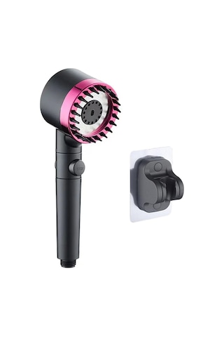 Yaozixa Siyah A Modeli Filtreli Duş Başlığı: 3 Modlu Masajlı, Suyunu Durdurma Düğmesi, Pp Filtre + Deliksiz Kurulum Desteği Diğer