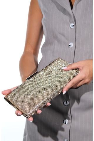 Soho Altın Küçük Taşlı Kadın Abiye Çanta Altın