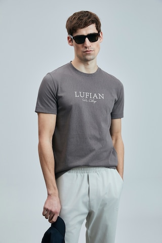 Lufian 111020238 Love Modern Grafik T- Shirt Erkek Tişort Vizon
