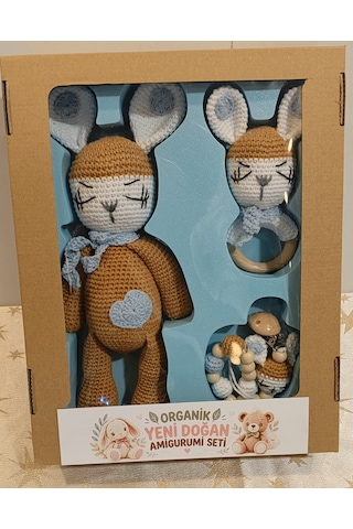 Organik Yeni Doğan Amugurumi Seti 003