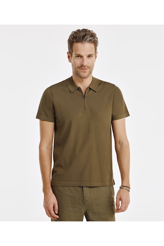 Yargıcı Polo Yaka Triko 25yetr2003x 007 Haki