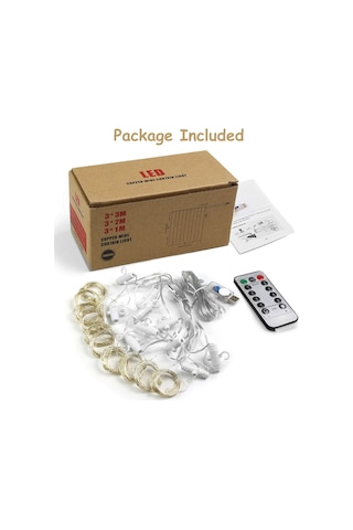 3*3 Gün Işığı  Perde Led