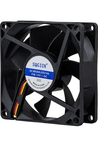 Ayt Powermaster Ic-216 Fırçasız Dc Fan 80x80x25mm 12 Volt 3 Pin 8x82.5 Cm Soğutucu Fan