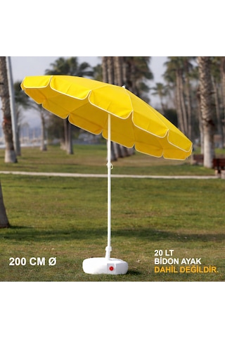Sarı Plaj Şemsiyesi 200 Cm Ø Sarı
