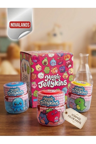 Magic Jellykins Sihirli Dönüşüm Kavanozu - Su Ekle, Çalkala, Sürpriz Peluş Oyuncak 02 - Çok Renkli