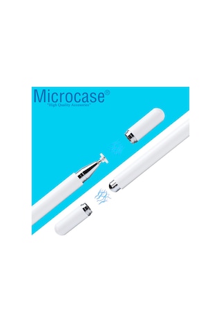 Telefon Tablet Disk Uçlu Stylus Pen Dokunmatik Kalem AL3461 Beyaz