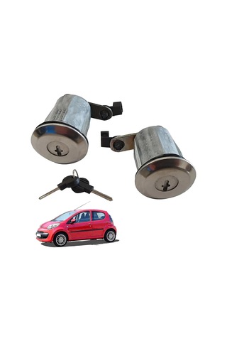 Peugeot 107 Citroen C1 Toyota Aygo 05-14 İçin Silindir Kapı Kilidi Silindir Anahtar Seti