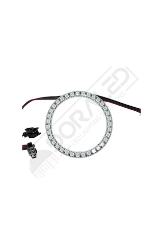 Doraled WS2812B ARGB Magic Matrix Ekran 5V Dijital Yuvarlak Pixel 35 Led Halka 96 x 77 MM
