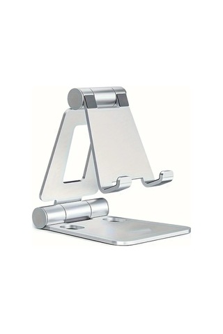 Xuweiwei Ayarlı Alüminyum Alşım Evrensel Mobil Cihaz Tutucu Gümüşi Dayanıklı Taşınabilir Gümüşi