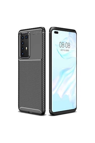 Huawei P40 Pro Kılıf Zore Negro Silikon Kapak Siyah
