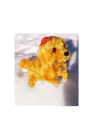 Pilli Ses Çıkaran Hareket Eden Peluş Köpek - Havlayan Köpek Oyuncak - Peluş Köpek Sarı