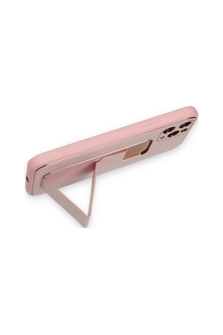 Newface - 4 - Apple iPhone Uyumlu 11 Pro Kılıf Coco Deri Standlı Kapak - Csmo-tex - - Pembe