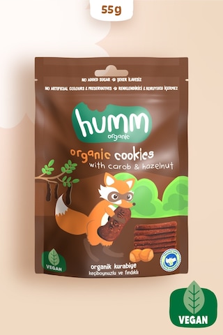 Humm Organik Keçiboynuzlu Fındıklı Kurabiye 55 G