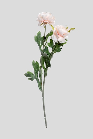 Somon Yapay Ranunculus Şakayık Çiçeği 3 Dallı Lüx İpeksi Dokulu 50 Cm