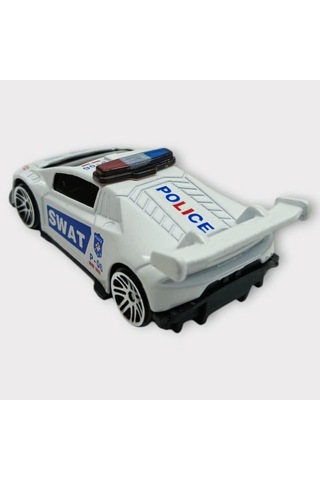 Metal Mini Polis Arabası 8 Cm - Polis - 3 Lisinya