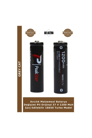 Avcılık Malzemesi Batarya Değişimi Pil Orijinal 37 V 1200 Mah Şarj Edilebilir 18650 Turbo Model
