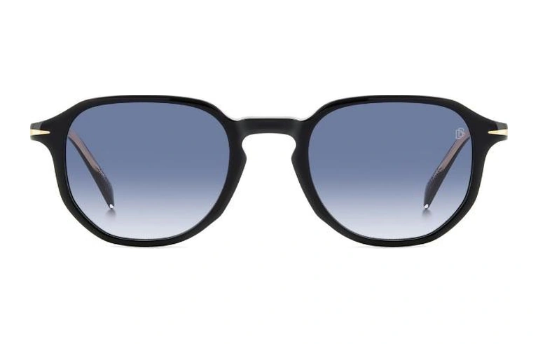 Erkek Güneş Gözlüğü Db1140/s8070850 Siyah Kemik Çerçeve Mavi Degrade Lens Uv400 Siyah
