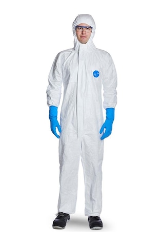 Tyvek 500 Xpert Başlıklı Kimyasal Koruyucu Tek Kullanımlıktulum Xl
