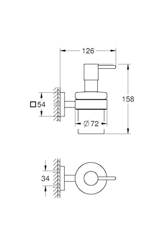 Grohe Start Cube Quickfix Sıvı Sabunluk Duş / Banyo Aksesuarlar Diğer