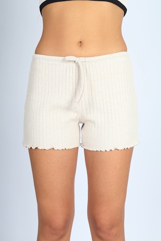 Soft&Basic Punta Raporlu Kaşkorse Bej Şort Bej