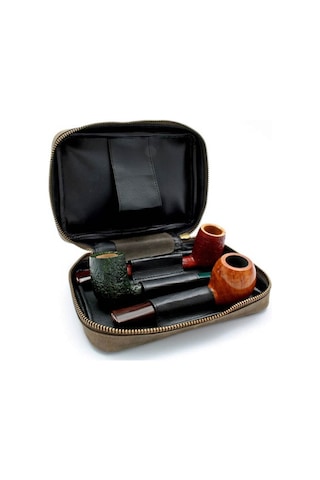 Rattray's Peat Pipe Bag 2 Kahve Deri Pipo Çantası 131550