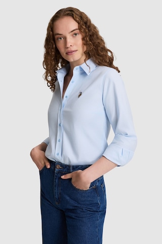 U.S. Polo Assn. Kadın Açık Mavi Uzun Kollu Basic Gömlek 50320186 Vr003 Acık Mavı