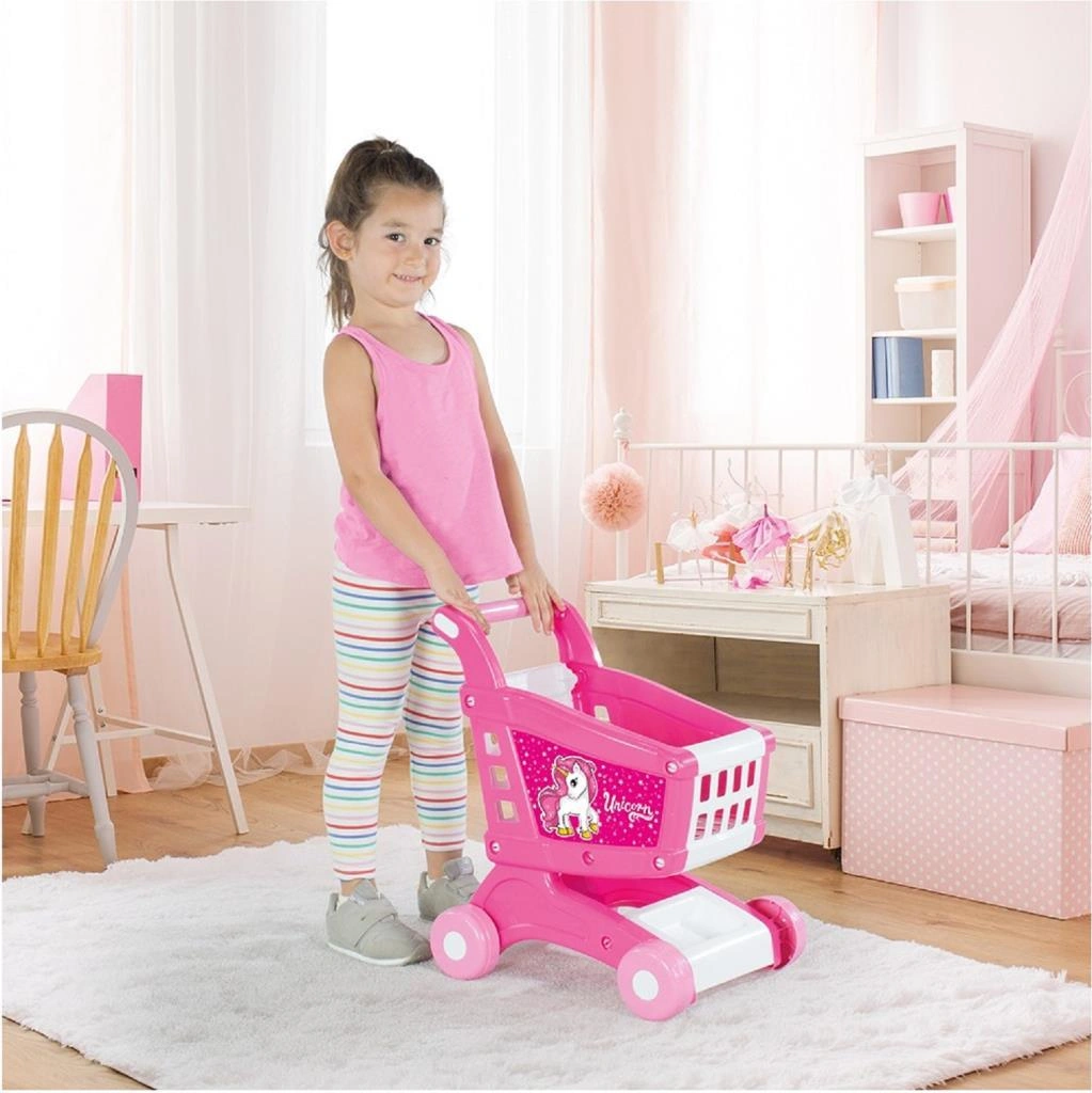 Dolu 2558 Unicorn Eğitici Geliştirici Oyuncak Alışveriş Market Arabası