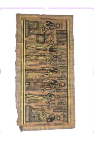 Antik Mısır Temalı Dekoratif Papirus Duvar Tablosu 60x130