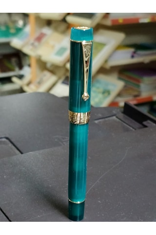 Jinhao Prestij 100 Serisi Dolma Kalem Geleneksel Ef Uçlu,gövde Reçine Ve Pigment Boya İle Kaplıdır 508 Yeşil
