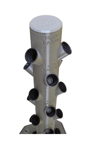 Topraksız Tarım Kule Sistemi - 4 Katlı 12 Bitkili Hidroponik Kule