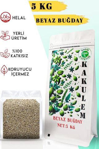 Kakulem Sertifikalı Tavuk Güvercin Yemi Yemlik Beyaz Buğday 5 Kg