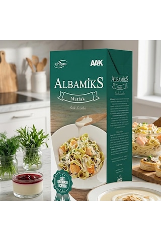 Albamix Mutfak Krema Yeşil 1 Lt Profesyonel Yemek Ve Tatlı Kreması 07116631