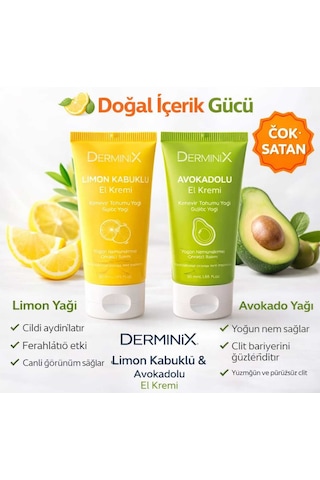El Kremi 2'li Set 50 Ml Limon Kabuklu & Avokadolu Yoğun Nemlendirici
