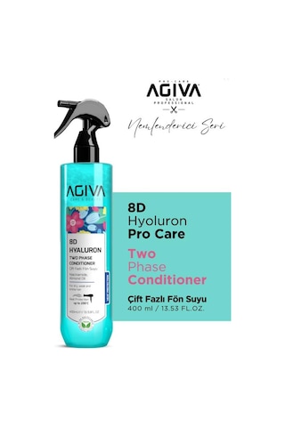 Agiva 8d Hyaluron Pro Care Niacinamid, Badem Yağı İçeren Çift Fazlı Fön Suyu 400 Ml Agiva 8d Hyaluron Pro Care Niacinamid, Badem Yağı İçeren Çift Fazlı Fön Suyu 400 Ml