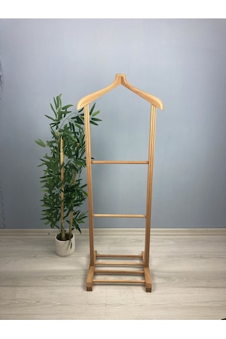 Ahşap Tekli Dilsiz Uşak Ham Cilalı Basic Ceviz