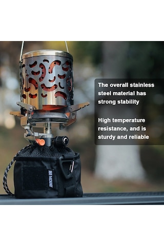 Ise Mount Açık Taşınabilir Kamp Piknik Sıcak Tutmak Sobalar Kapak Gümüş