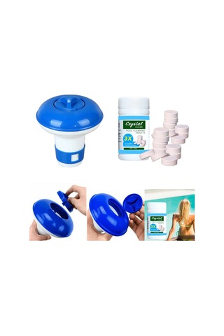 Xiyyadms Mavi Yüzücü Havuz Temizleyici Seti - Havuz Aksesuarı Ve Ekipmanı, 100 Adet İçerikli Mavi