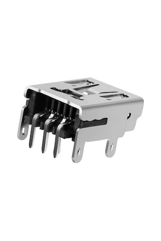 Koodmax-5 Pin Mini Usb Soket Usb Type-B 90 Derece Konnektör Lehimlik 5'Li