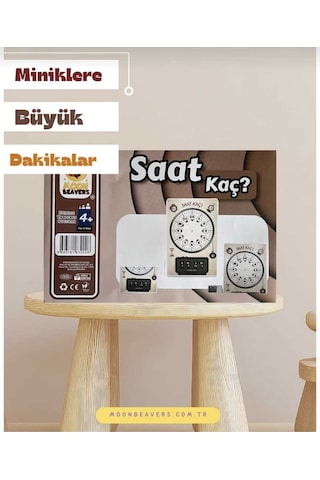 Saat Kaç Öğrenme Seti Zaman Kavramını Öğrenin - Miniklerimiz İçin Renkli Ahşap Oyuncak
